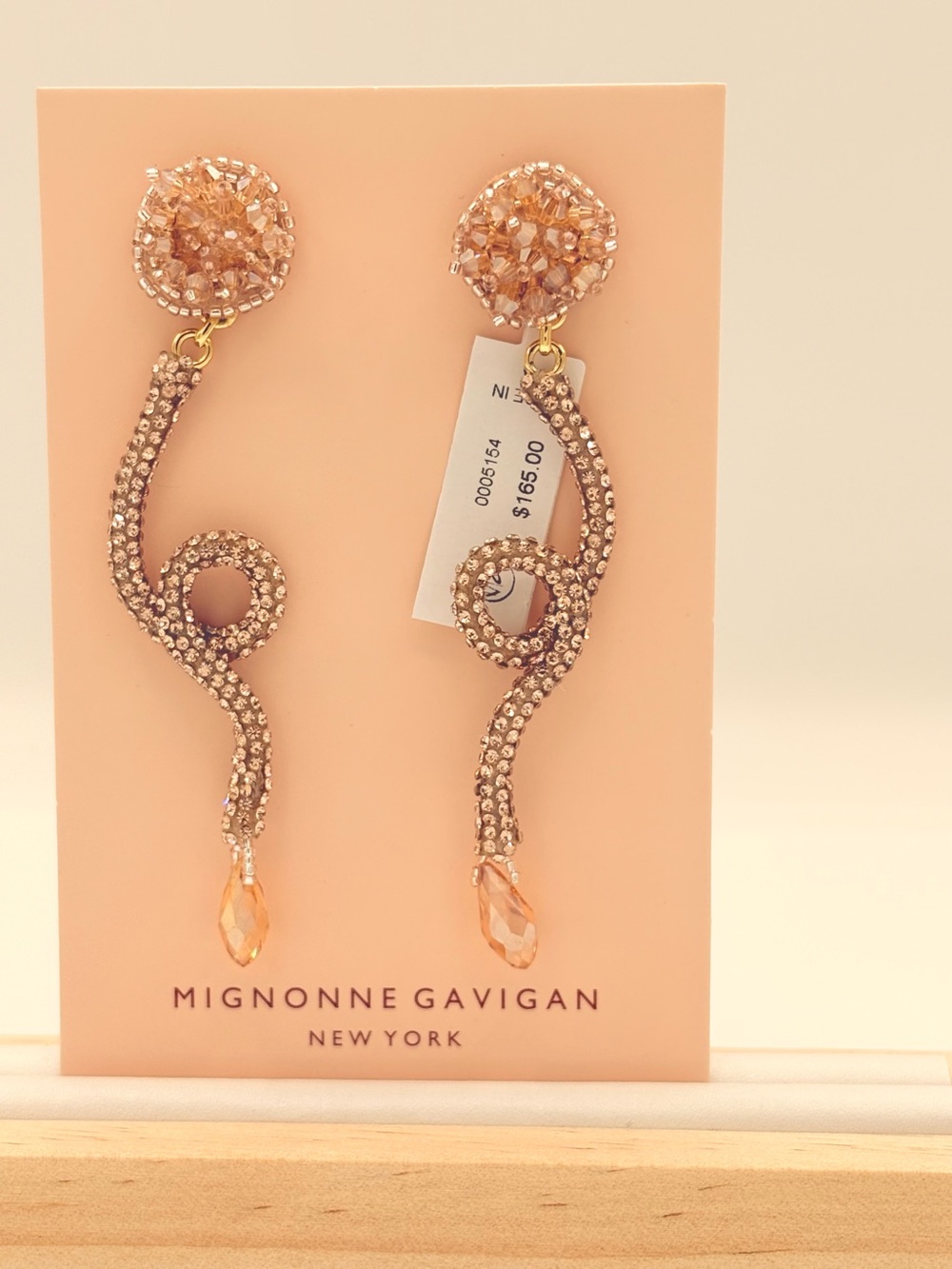 NWT Mignonne Gavigan Brenda Linear Earrings